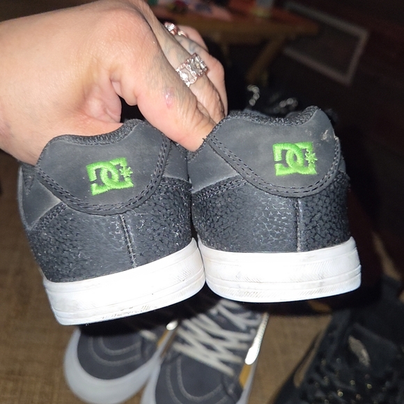 DC Kids' Sneakers in Black and Green - Picture 1 of 4